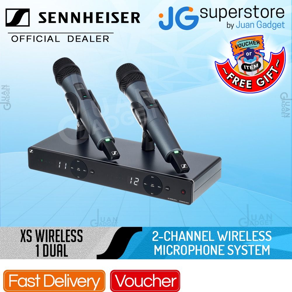 Sennheiser XSW 1825 DUALA 2Channel Wireless Microphone System Vocal