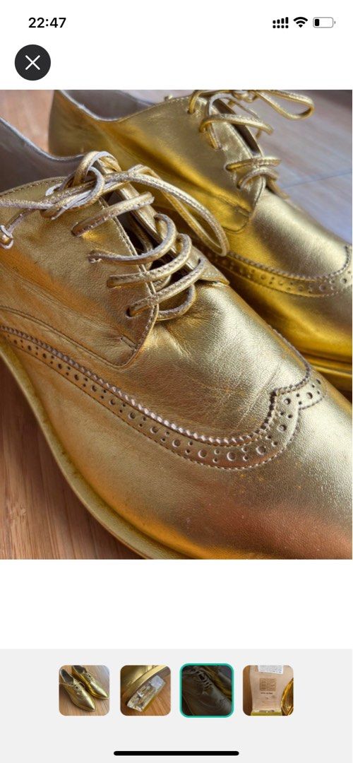 Gold oxfords online