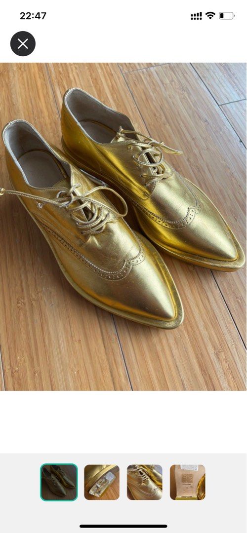 Gold oxfords clearance