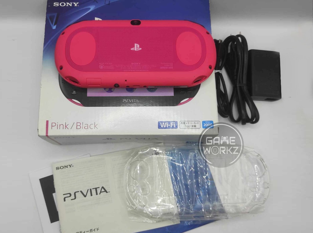 Sony PS Vita 2000 Slim Pink Black (Japan Import), Video Gaming, Video