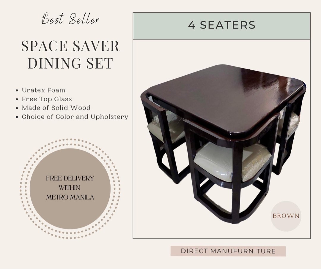 Space Saver Dining Set, Furniture &amp; Home Living, Furniture, Tables ...