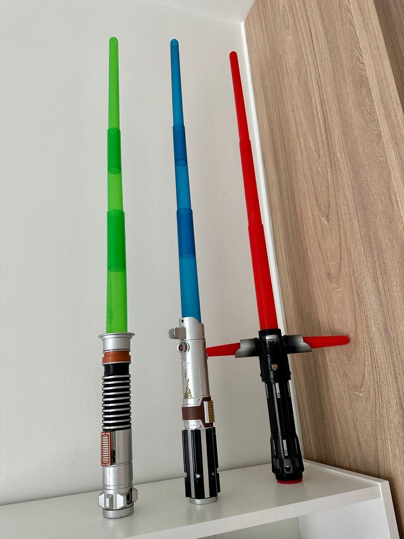 Blue lightsaber toy shop