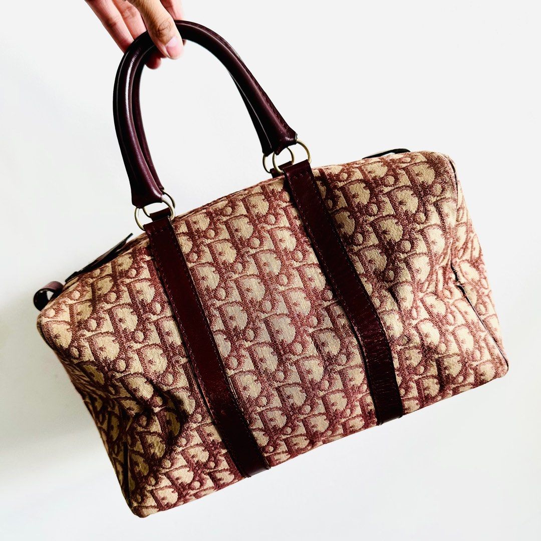 Authentic Christian Dior Mini Boston Speedy Bag, Women's Fashion, Bags &  Wallets, Cross-body Bags on Carousell