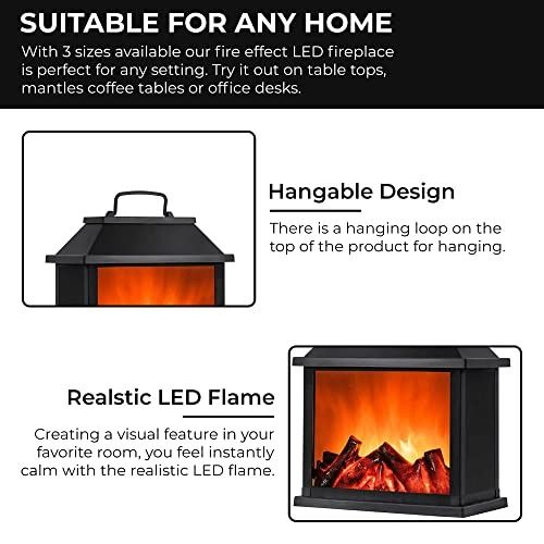 Stockist.SG] GloBrite Fireplace Lamp Led Flame Effect Log Fireplace  Ornaments Home Decor (Large), Furniture u0026 Home Living, Home Decor, Other  Home Decor on Carousell