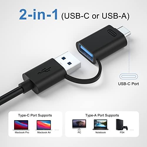 BYEASY USB Hub,USB Splitter for Laptop,Multiport USB 3.0 Hub,Multi USB Port  Expander,Fast Data Transfer 4 Port USB Hub Compatible with Windows PC