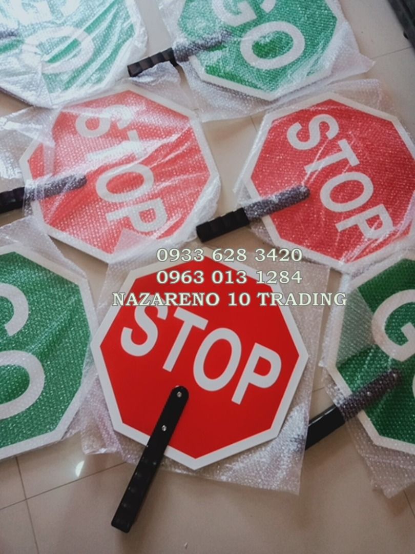 Stop and Go Paddle Sign, Commercial & Industrial, Industrial Equipment ...