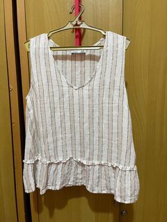 Stripes sleeveless top