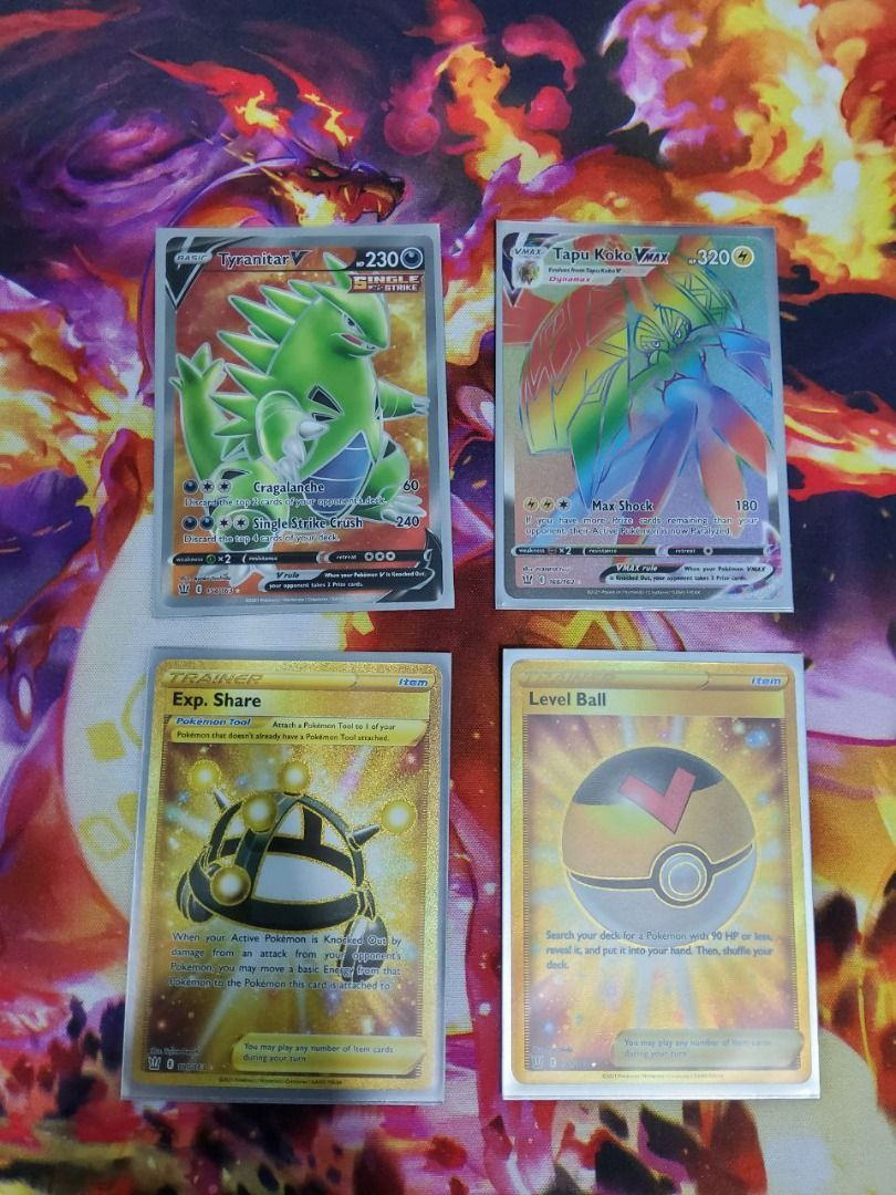 Sword & Shield: Battle Styles - Tyranitar V (154/163 - Full Art Ultra Rare),  Tapu Koko VMAX (