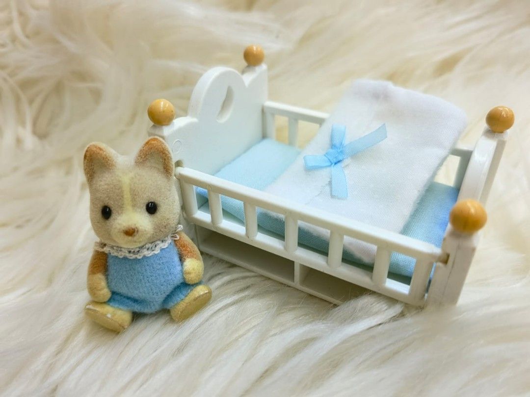 Sylvanian Baby Bed Hobbies Toys Toys Games on Carousell