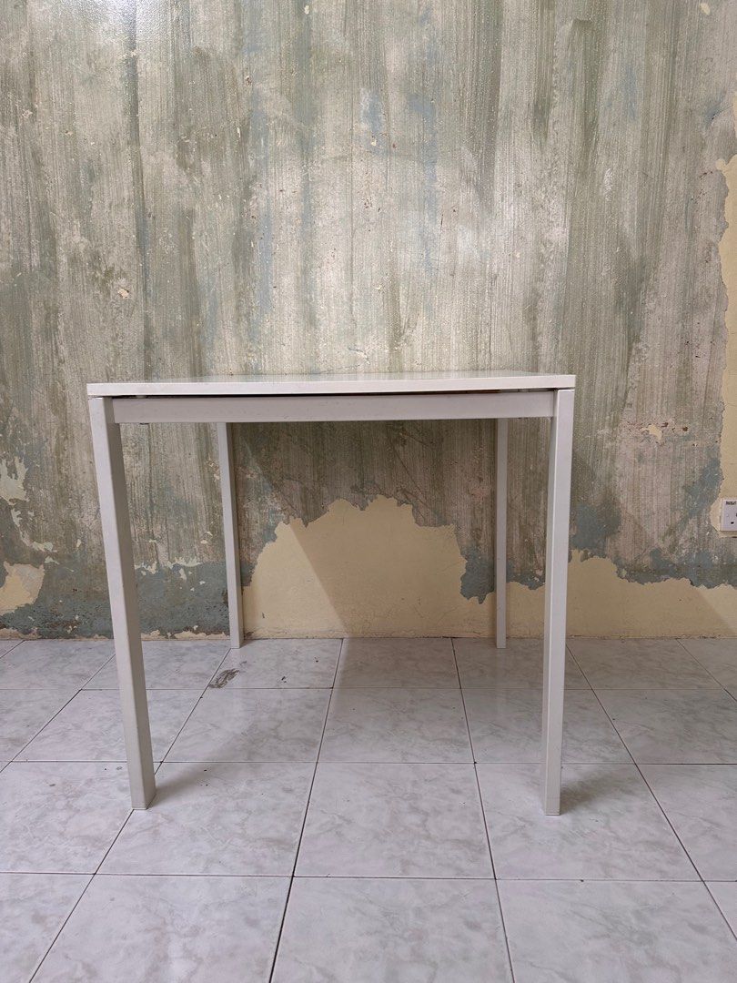 Ikea White Tables Meltorp, Furniture & Home Living, Furniture, Tables