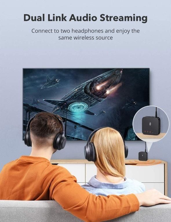 TaoTronics Wireless Audio Adapter (TTBA09 Pro) Bluetooth 5.0 Super Low