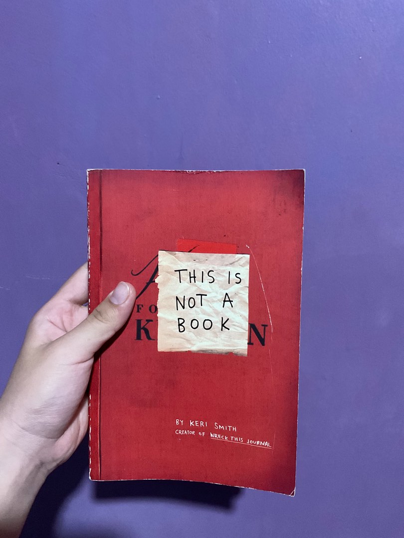THIS IS NOT A BOOK by Keri Smith (From the Author of Wreck this Journal) on Carousell