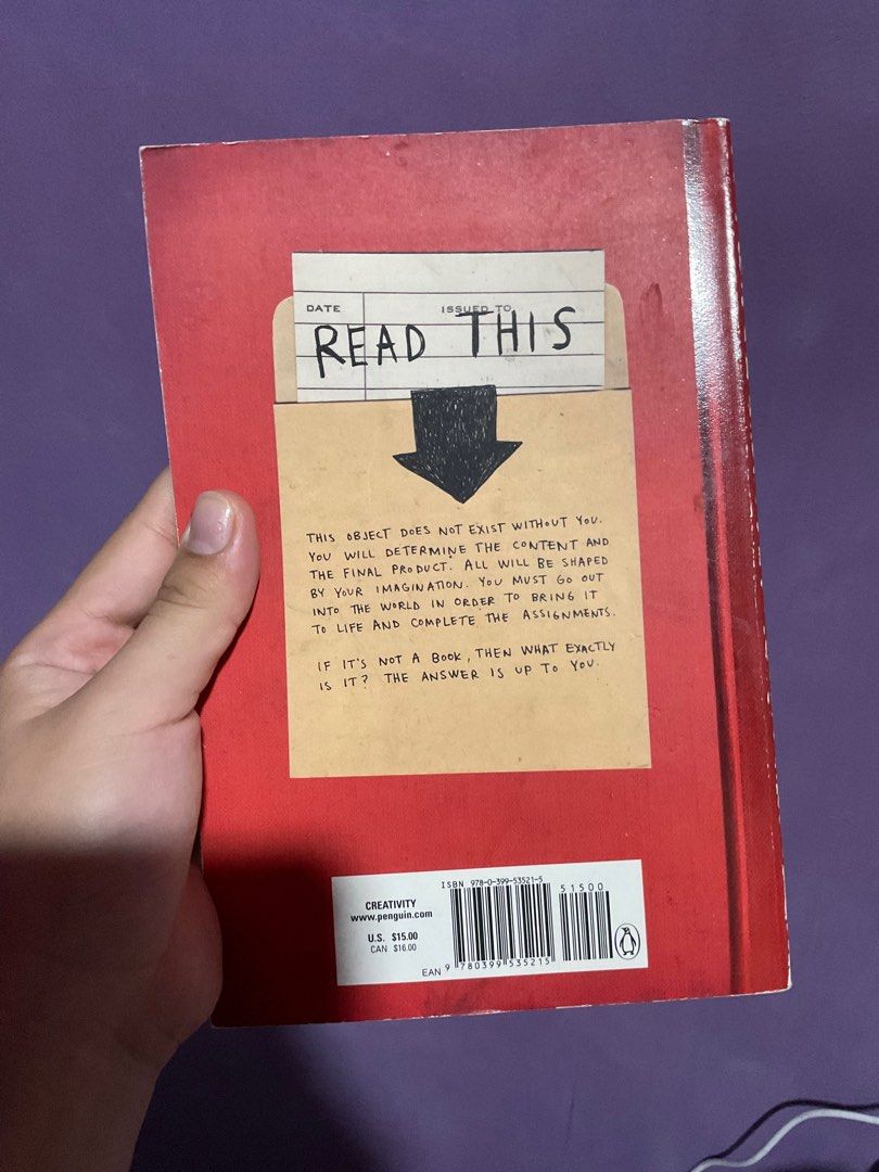 THIS IS NOT A BOOK by Keri Smith (From the Author of Wreck this Journal) on Carousell