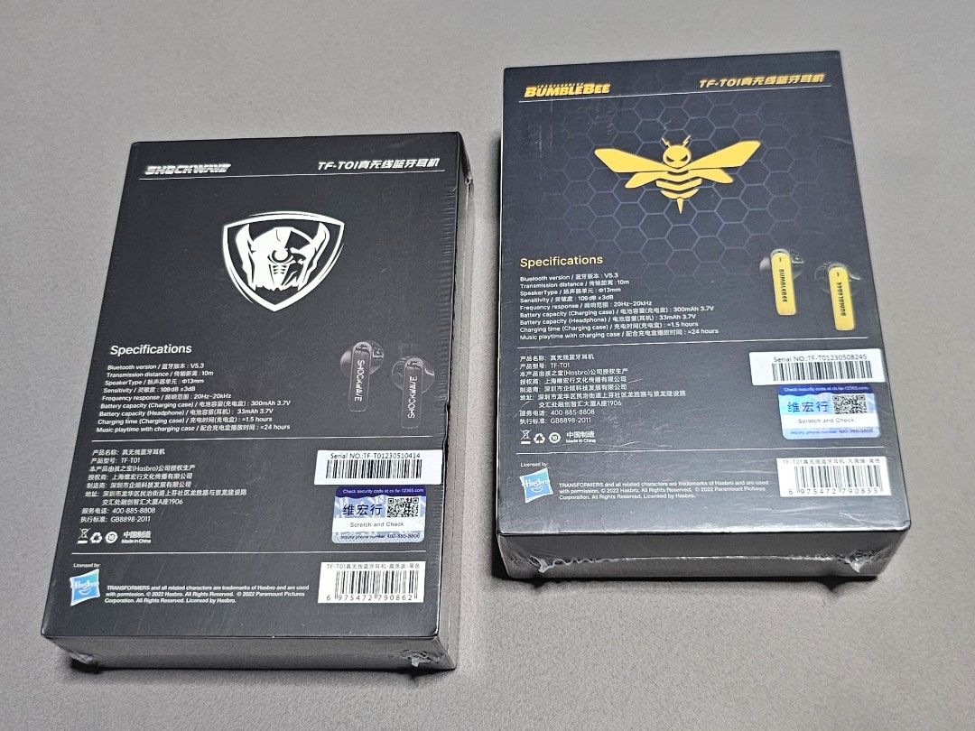 Transformers Bumblebee Shockwave Earbuds, Audio, Earphones on Carousell