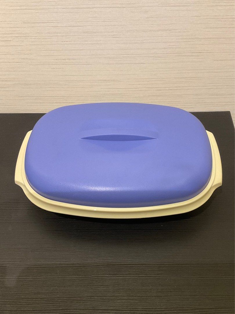 Tupperware Oval Casserole Dish Bowl w/ Lid, Furniture & Home Living