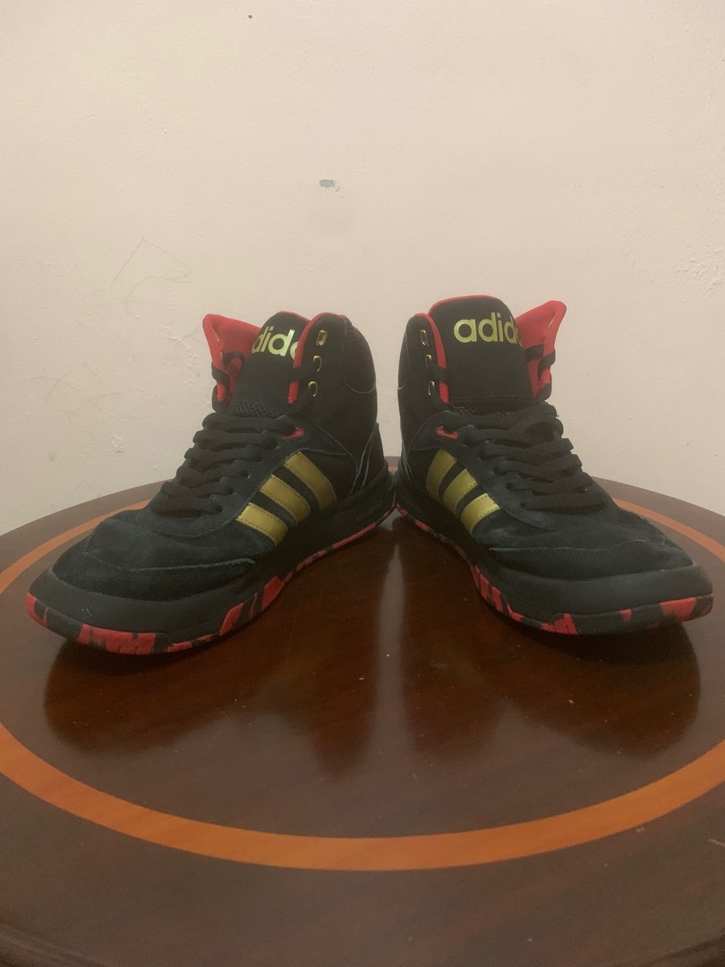 UK 9.5 2017 Adidas Block Mid Men s Basketball Shoes Sneakers