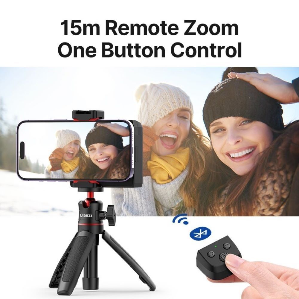 Ulanzi CapGrip LED smartphone camera grip met magnetische Bluetooth afstandsbediening