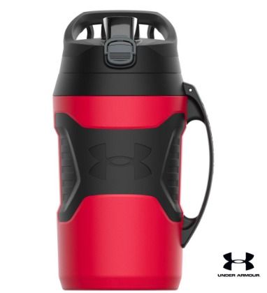 Black under armour water bottle top
