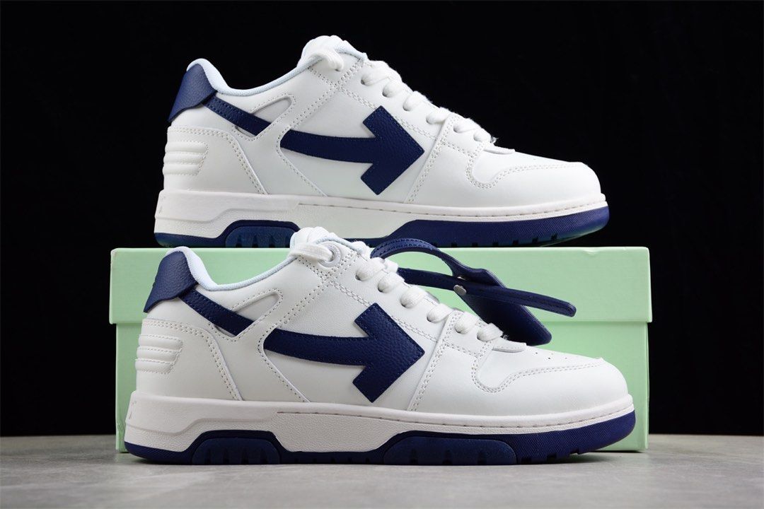 White and navy sneakers hotsell