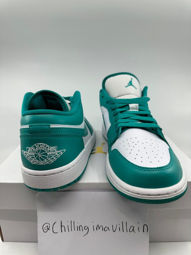 White turquoise shop jordans