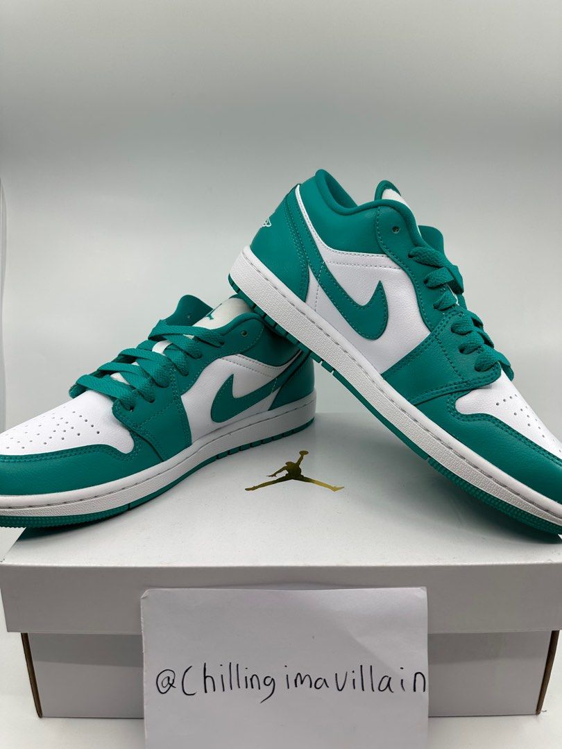 Jordan 1 low cut green sale