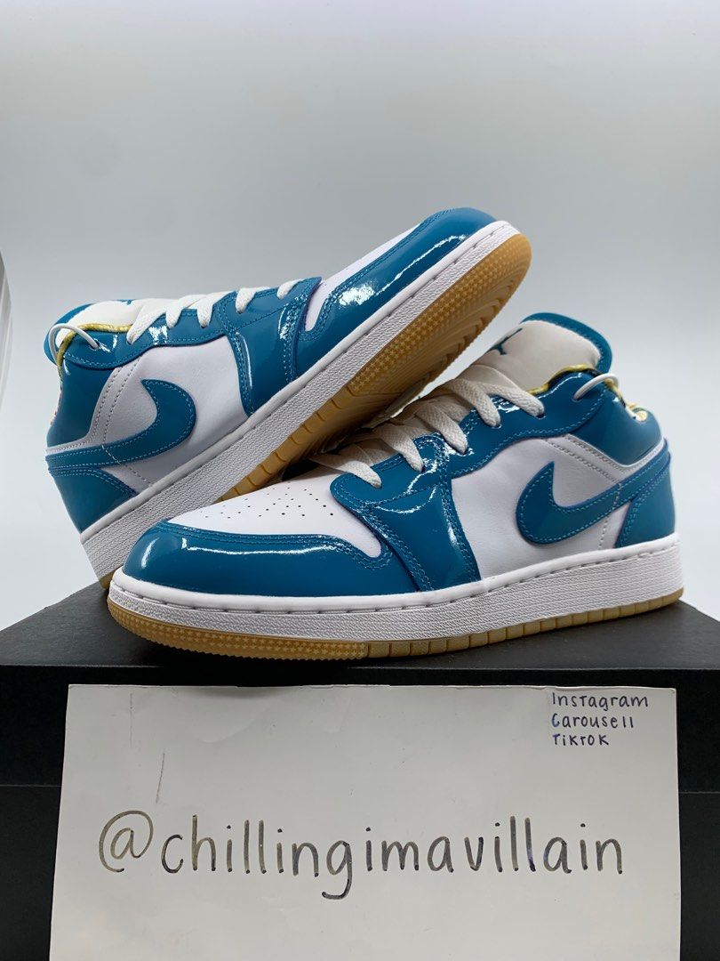 US 5 5.5 6.5 7Y Nike Air Jordan 1 AJ1 Low Cut Top Barcelona Cyber