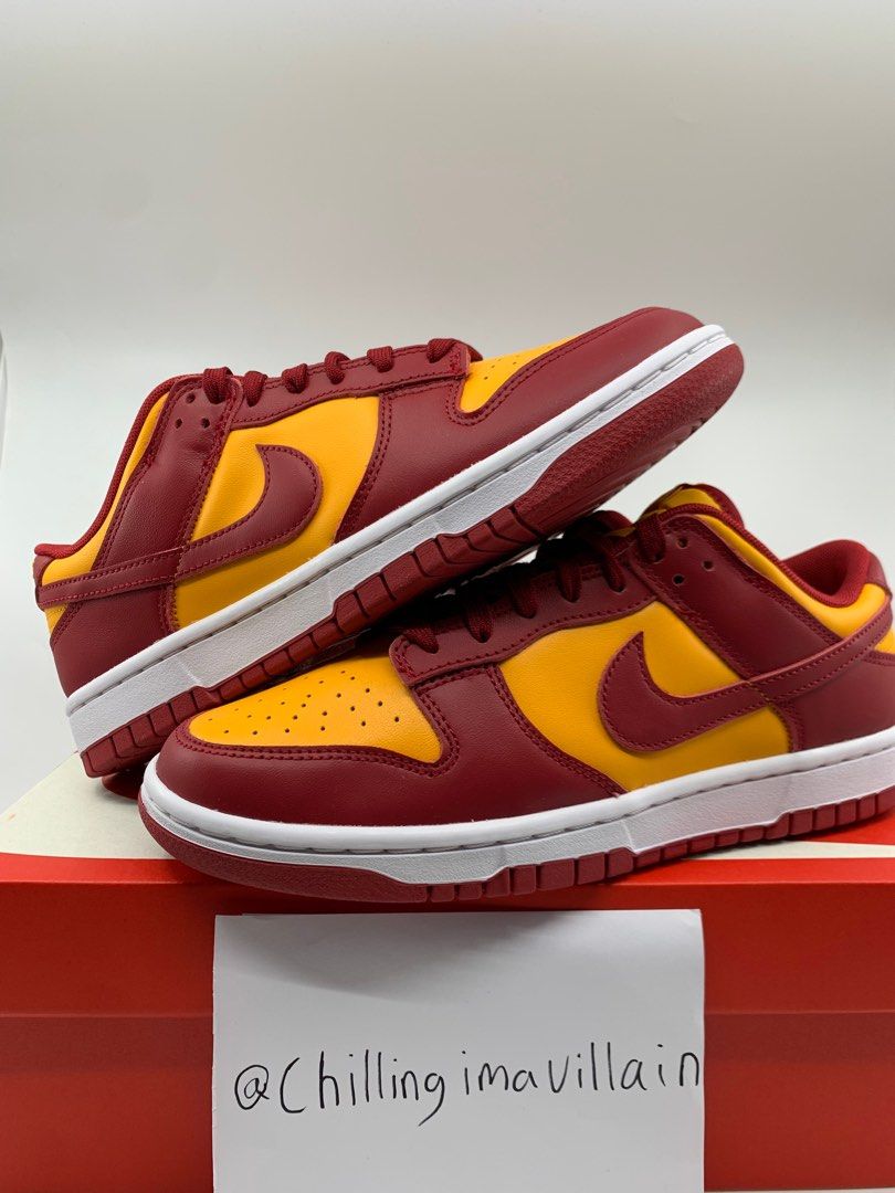 Maroon and gold nikes top