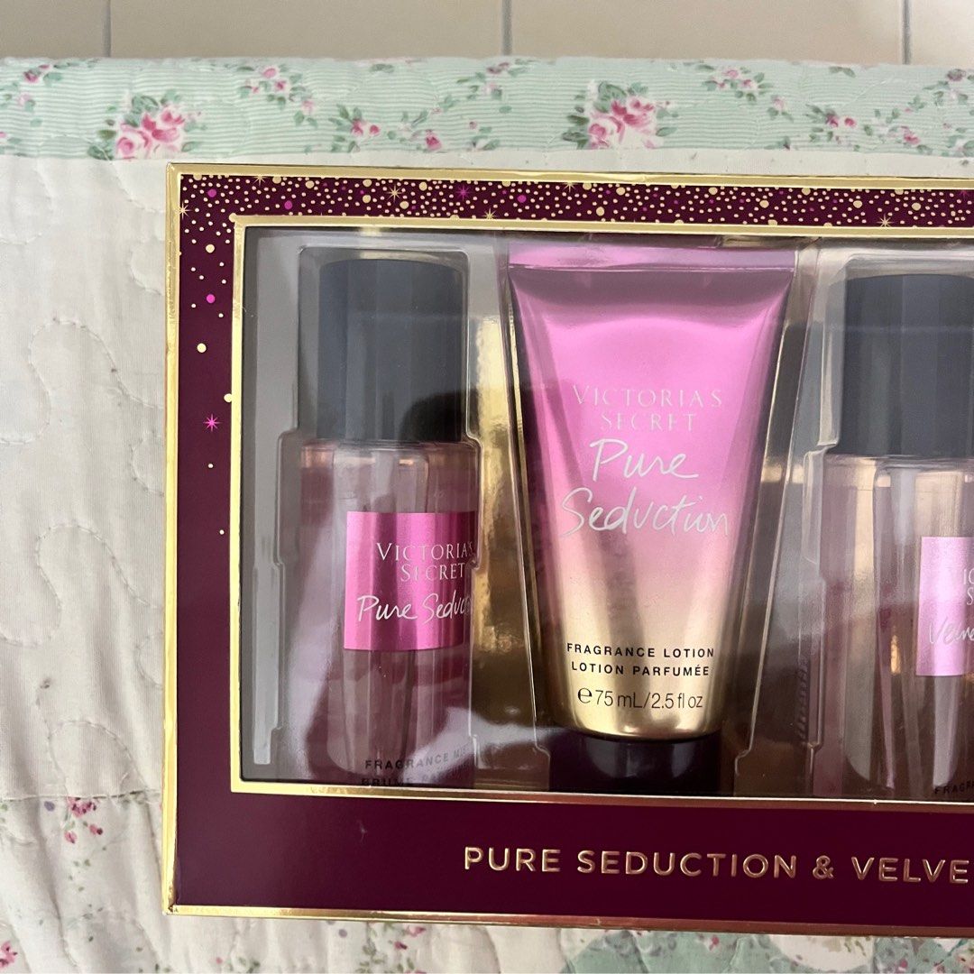  Victoria's Secret Pure Seduction Shimmer Bundle Fragrance Mist  and Fragrance Lotion : Beauty & Personal Care