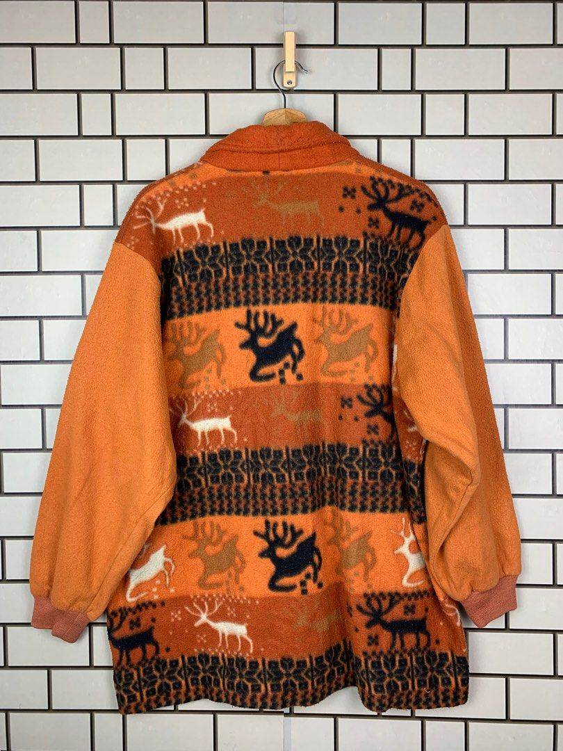 Vintage Japanese Brand Half Time Fleece, Men's Fashion, Coats, Jackets