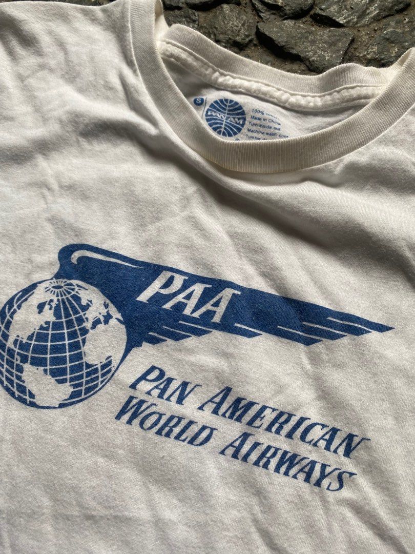 Vintage PANAM Baby Tee (Category: Shirts) located in Taytay. Submitted by cool.cat8 (Listing ID 1239632369, Image 3). Description: PANAM Baby Tee ₱399 Dimensions: W L Size S on tag PANAM DM to purchase.