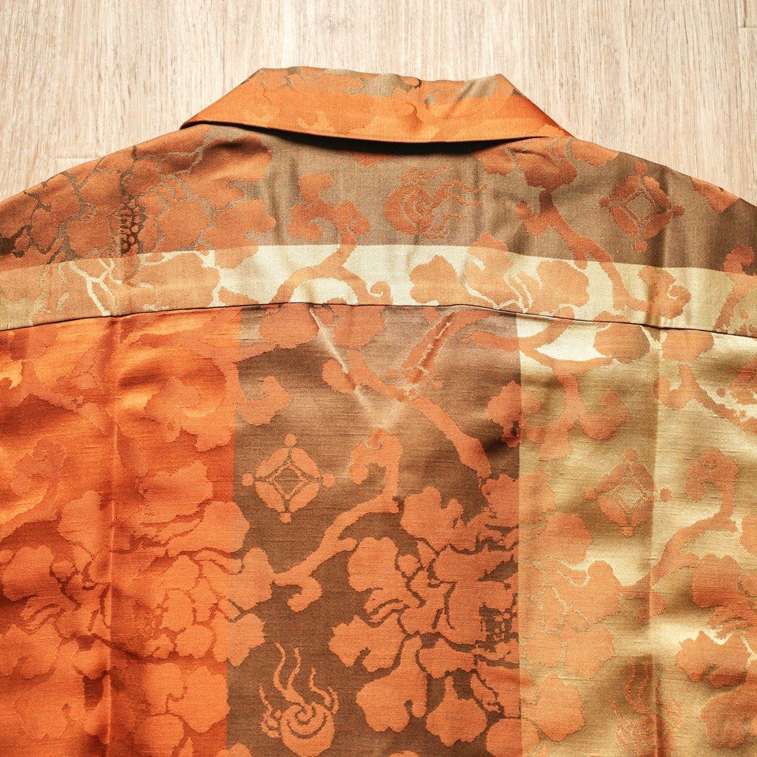 visvim COPA SHIRT S/S JACQUARD (SILK), 名牌, 服裝- Carousell