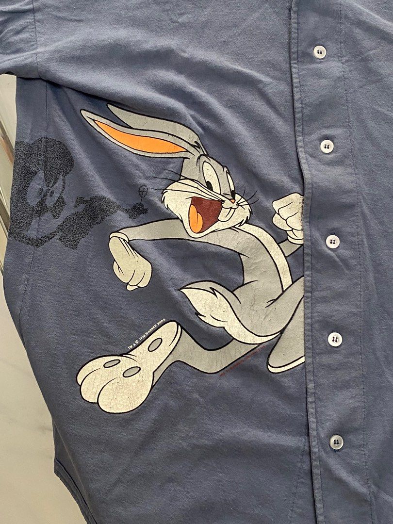 Atlanta Braves Looney Tunes Bugs Bunny Navy Baseball Jersey
