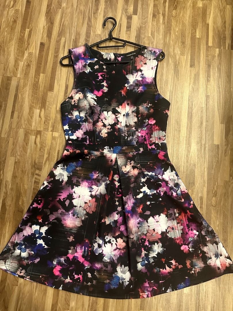 Purple hotsell flowers dress