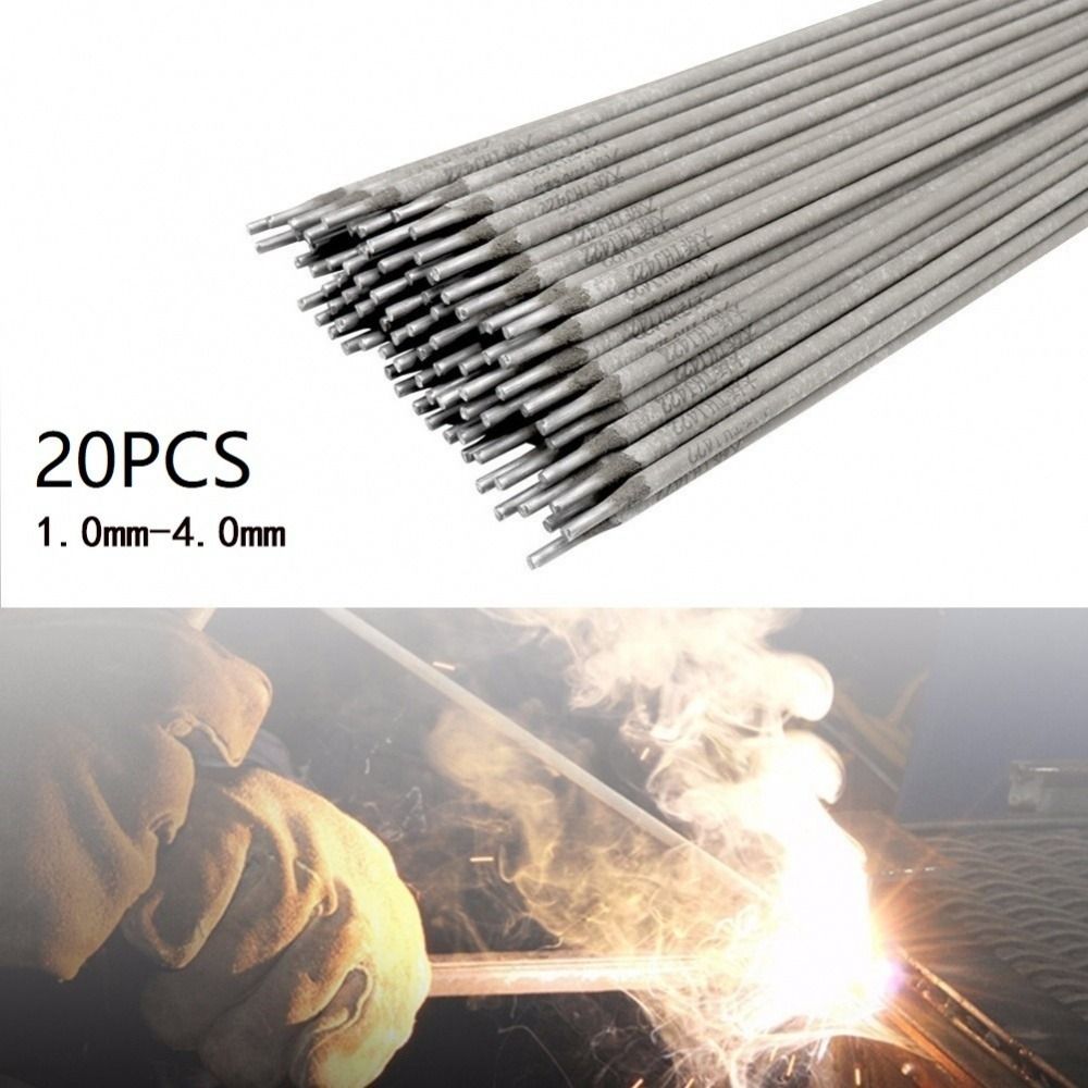 304 Stainless Steel Welding Rod Set – E308-16 Electrode 20-Pack, AC/DC Compatible For 201, 202, 301, 302, 304 Structures (Multiple Sizes Available)