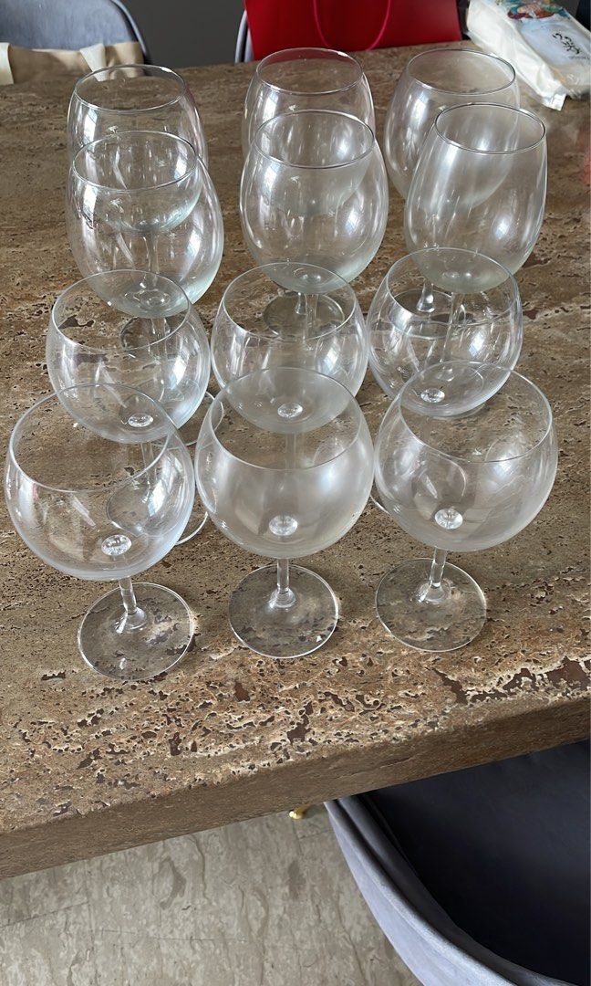 Wine Glasses. Ikea wine glass, Furniture & Home Living, Kitchenware