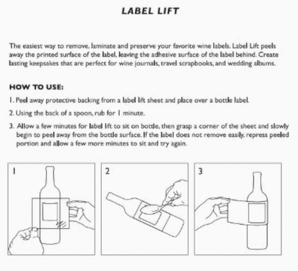 Wine Label Remover 20 sheets, TV & Home Appliances, Kitchen Appliances