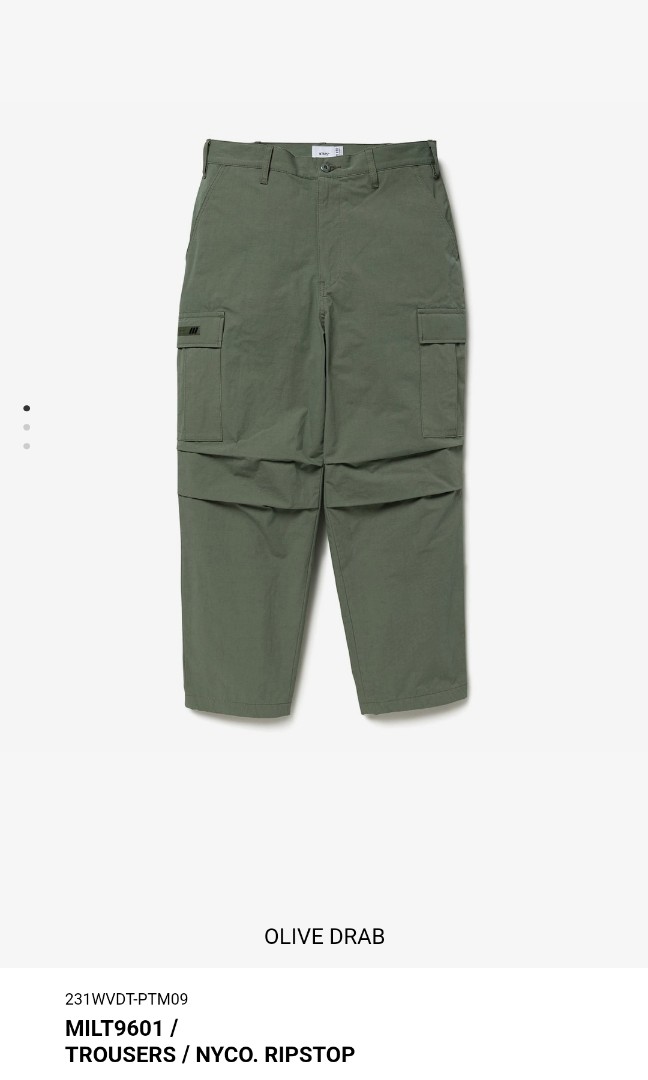 WTAPS 23SS MILT9601 / TROUSERS / NYCO. RIPSTOP / OLIVE XL