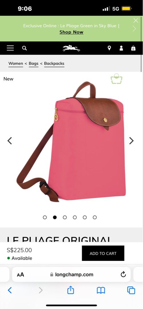 Longchamp 2024 backpack fig
