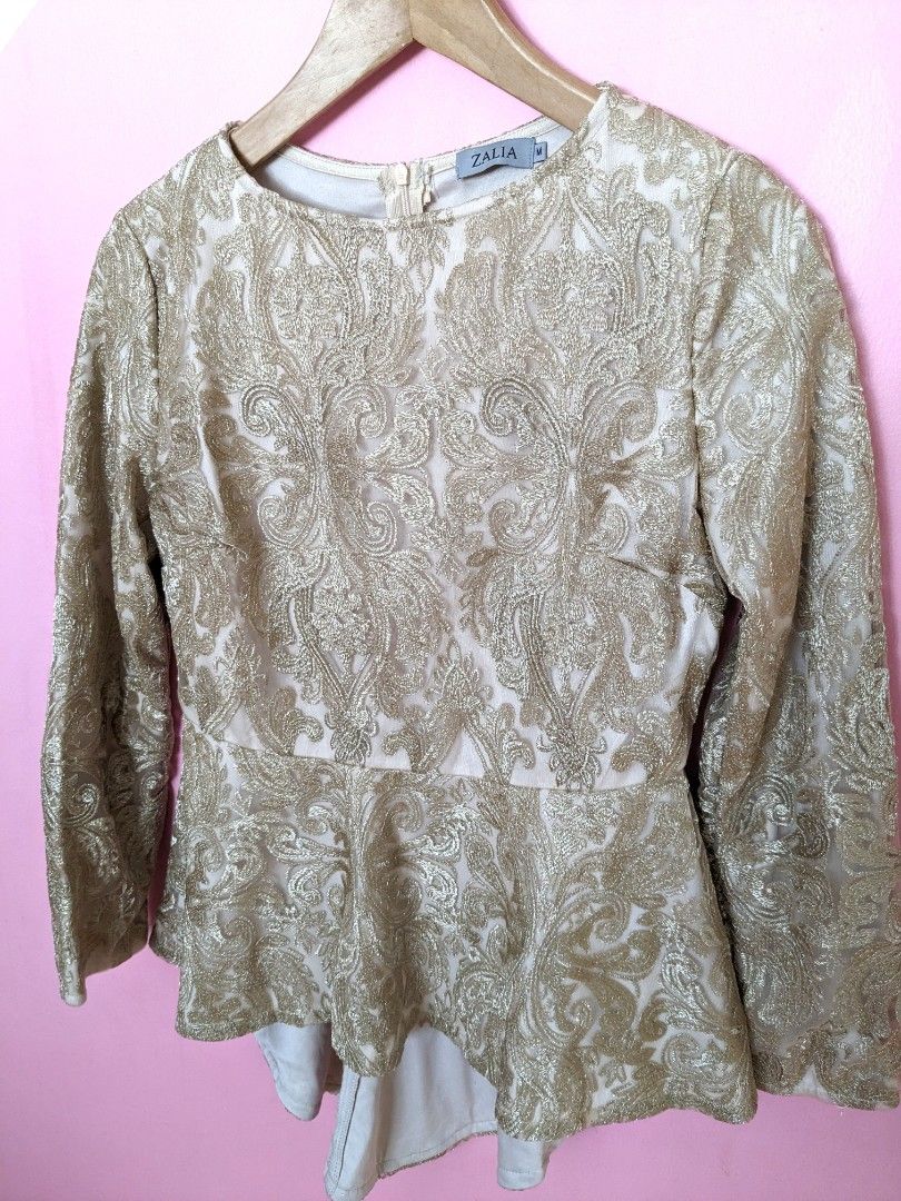 Lace peplum hotsell blouse and skirt