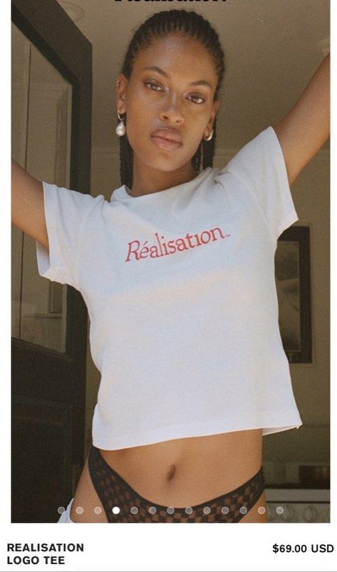 [1 Available] Réalisation Par ~ Logo Tee in white (Category: Shirts) located in Cebu City. Submitted by angel.energyph2 (Listing ID 1239823361, Image 2). Description: ACTUAL PHOTOS LAST TWO SLIDES! 🏷️ P2200 only Retail P3800 w/aut shipping Size XXS only New without tag 1 available Dm to purchase .
