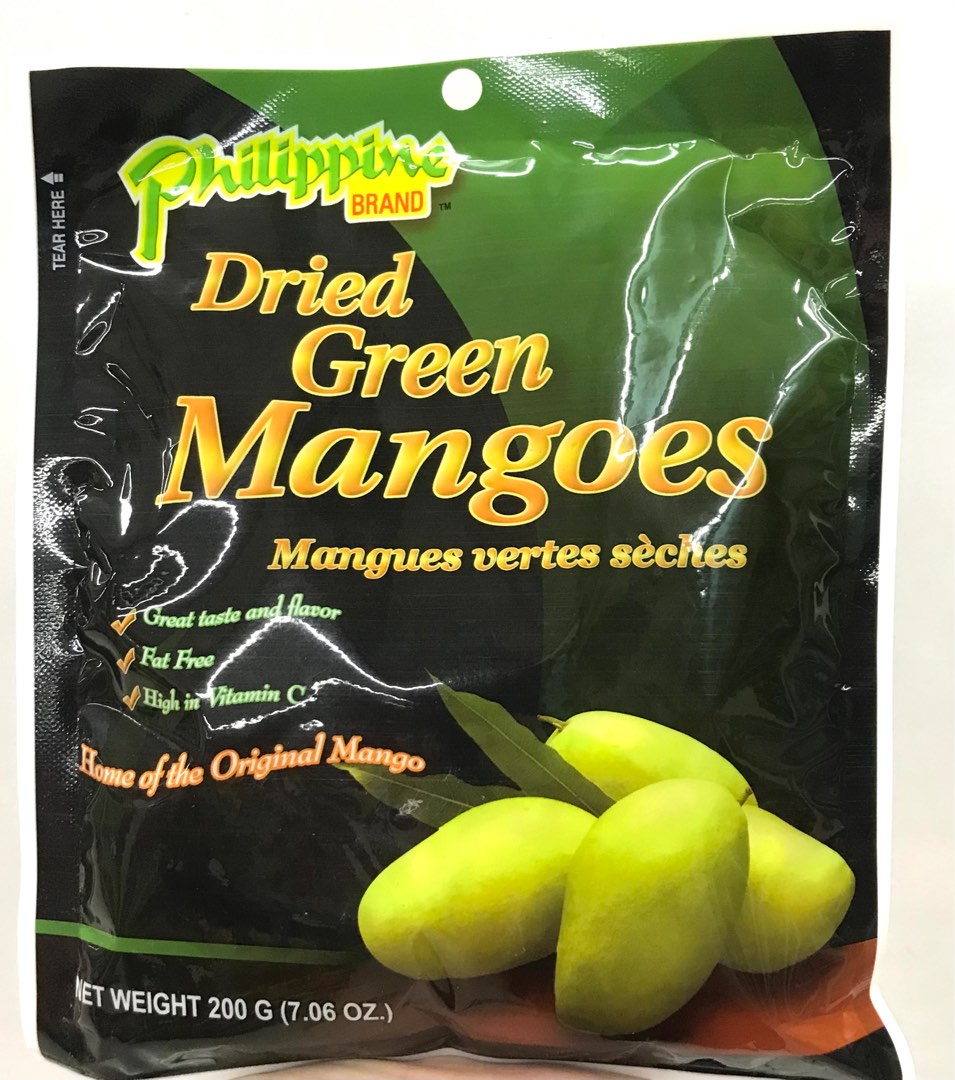 200g Philippine Brand Dried Green Mangoes Pasalubong Cebu Mango, Food