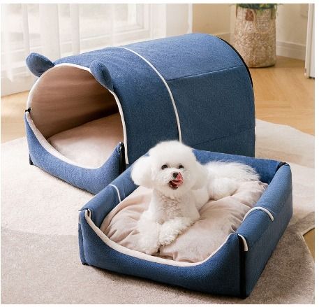 2 in 1 Washable Cozy Dog Igloo Bed Dog House Portable Cat Igloo Bed with Removable CushionCat Cave Foldab FC2393 Pet Supplies Homes Other Pet Accessories on Carousell