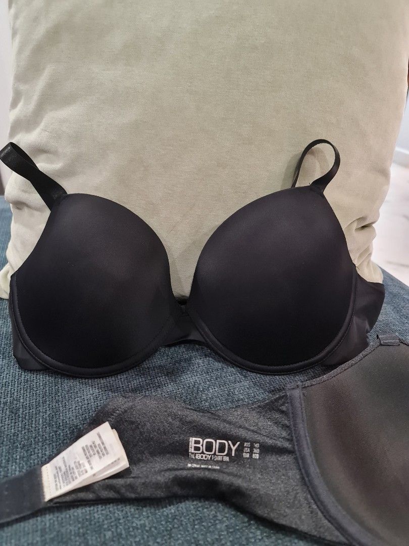 36D) COTTON-ON Body T-shirt bra - BLACK, Women's Fashion, New Undergarments  & Loungewear on Carousell