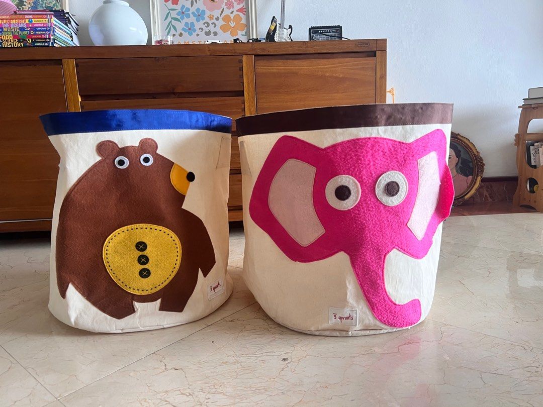 3 sprouts sales canvas storage bin