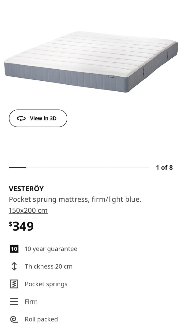 Sultan flataker 2025 mattress ikea
