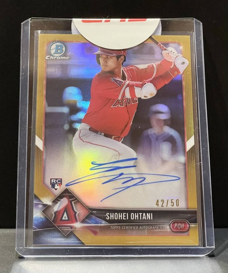 大谷翔平2018 Bowman Chrome Rookie Auto GOLD Refractor 50枚限定手寫 
