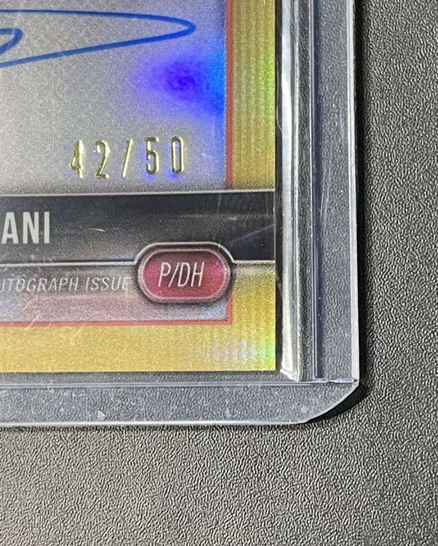 大谷翔平2018 Bowman Chrome Rookie Auto GOLD Refractor 50枚限定手寫 