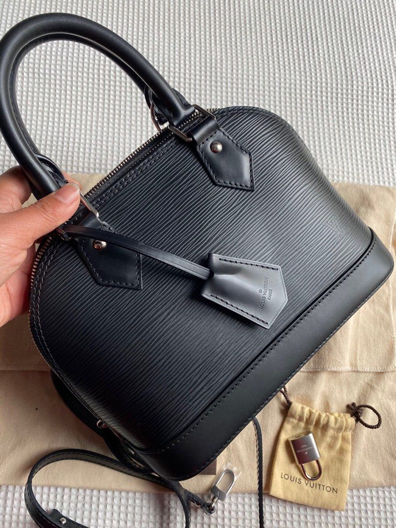 Louis Vuitton Alma Black Epi Bag