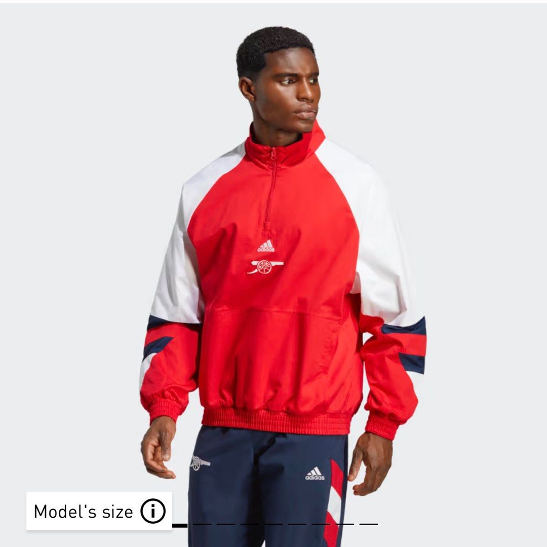 Authentic with Adidas Tag ARSENAL ICON TOP Windbreaker Jacket