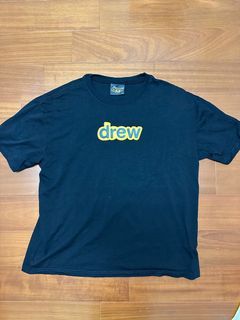 二手 drew 黑色 t shirt  字母款 極新